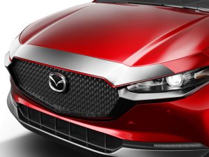 Mazda CX-30 Hood Deflector - Husky Liners - Aeroskin - Chrome - `25-`26
